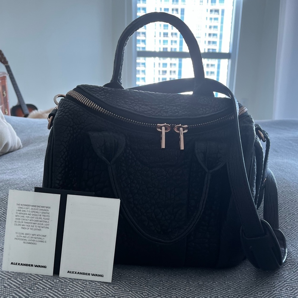 Alexander Wang “Rockie” Lambskin Bag with shoulder strap and authenticity card